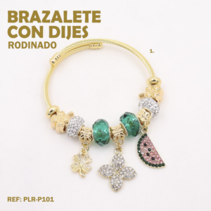 BRAZALETE CON DIJES SANDIA