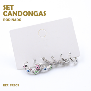 CANDONGAS SET PLATA
