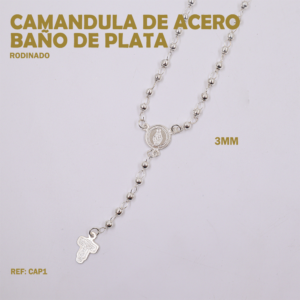 CAMANDULA DE ACERO VIRGEN