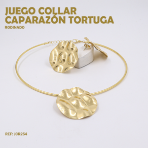 JUEGO COLLAR CAPARAZON TORTUGA