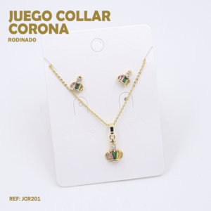 JUEGO COLLAR CORONA