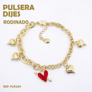 PULSERA DIJE CORAZONES