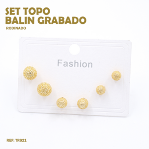 TOPO SET BALIN GRABADO