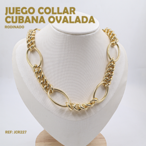 COLLAR CUBANA OVALADA